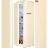 Exquisit Retro Vollraumkühlschrank RKS325-V-H-160C magnolienweiss | Nutzinhalt: 225 L | Ohne Gefrierfach