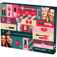 Manhattan Adventskalender 2024 Beauty Frauen, Beauty Kosmetik Advent Kalender, 24 Geschenke Wert 150, Pflege Weihnachtskalender Frau, Adventkalender