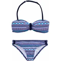 S.Oliver Beachwear Bandeau Bikini für Kinder Blau 12 13J