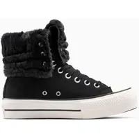 Converse CHUCK TAYLOR ALL STAR FOLD OVER LIFT Damen Schwarz 36
