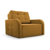 e-meubles Möblo Schlafsessel Gelb, Holz, 1-Sitzer 101x90x100 cm, Wohnzimmer, Sessel Schlafsessel