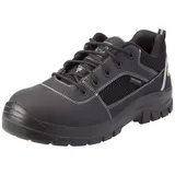 SKECHERS Herren Trophus Sicherheitsschuh, Black Nubuck Leather Textile, 39.5 EU