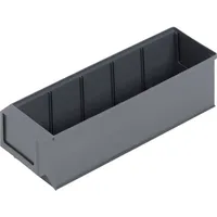 ALUTEC München Alutec 66027 Sichtlagerkasten (L x B x H) 300 x 91 x 81mm Dunkelgrau 1St.