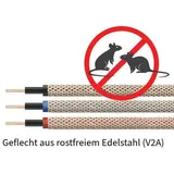 Helukabel H1Z2Z2-K 50m 6mm2 Schwarz Solar Kabel mit Nagetierschutz Edelstahl