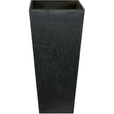 Artstone Pflanzsäule Ella 35 x 35 x 70 cm schwarz