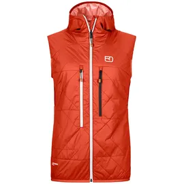 Ortovox Damen Swisswool Piz Boè Weste (Größe XS, rot)