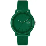 Lacoste Analog Quarzuhr für Herren oder Damen Kollektion Lacoste.12.12 mit einem stilvollen Silikonarmband mit Petit Piqué-Textur