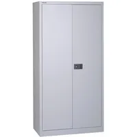 BISLEY Flügeltürenschrank Metall 40 x 91,4 x 180,6 cm Lichtgrau