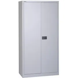 BISLEY Flügeltürenschrank Metall 40 x 91,4 x 180,6 cm Lichtgrau