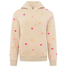Zwillingsherz Hoodie Hearts Beige L/XL