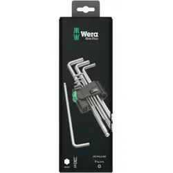 Wera Werk Winkelschlüsselsatz 9-tlg,Hex-Plus 073391
