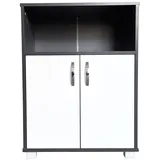 Hti-Living Küchenschrank 1-St. Grau/Weiß