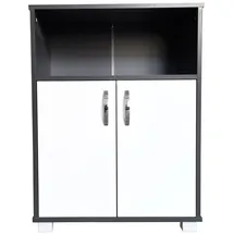 Hti-Living Küchenschrank 1-St. Grau/Weiß