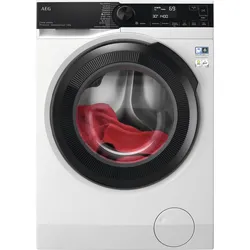 AEG Waschmaschine "LR7EA410FL 914501653", A (A-G), schwarz-weiß (farbe: weiß, türfarbe: schwarz), B:59,7cm H:84,7cm T:66cm, Waschmaschinen, ProSteam - Dampf-Programm für 96 % weniger Wasserverbrauch