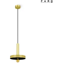 Faro Pendelleuchte WHIZZ E27, IP20, gold, schwarz FAR-20161