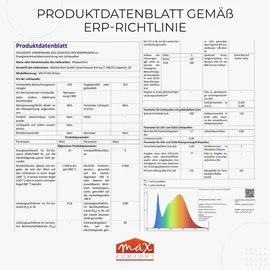 Maxkomfort GmbH Außenwandleuchte Kunststoff 15 W 1600 lm inkl. Bewegungsmelder weiß