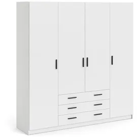 VCM Spell Kleiderschrank B183 201x196x50 cm weiß