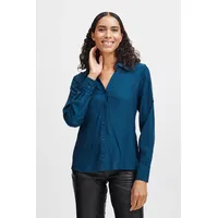 B.YOUNG Tunika BYHUBBA REG SHIRT - 20813836 Klassisches Hemd mit V-Ausschnitt in Blau 40
