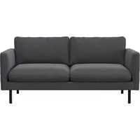 flexlux 3-Sitzer FLEXLUX "Bolzano", grau (dervit grau), B:174cm H:61cm T:90cm, 100% Polyester, Sofas, Sitzaufbau mit Kaltschaum & Stahl-Wellen, loose Sitz -& Rückenkissen