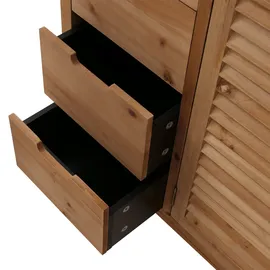 Mendler Apothekerkommode 80 x 91 x 40 cm Braun