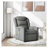 vidaXL Massagesessel Dunkelgrau Stoff