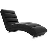 miliboo Design-Stuhl Taylor Kunstleder schwarz