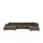 Switch Wohnlandschaft Mikrofaser 5-Sitzer Braun