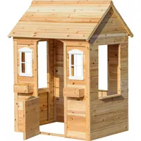 Dobar Spielhaus mit Blumenkästen 1,10 m Höhe Natur