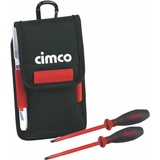 Cimco 170403 Werkzeugkoffer Schwarz, Rot