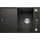 Blanco Axia III 45 S rechts Einbau von Oben granit schwarz Handbetätigung 780 x 510 mm