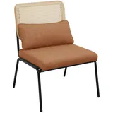 Svita Loungesessel Rattansessel Retrosessel Rattan vintage Braun
