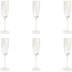Excelsa Set Von 6 Flötes Fine Quality Glas 19 Cl Transparent