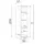 Flex-Well Seitenschrank Samoa 50 x 57 x 200 cm Weiß
