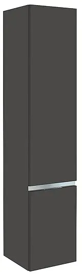 Hochschrank Serie MBH, 2 Türen, anthrazit matt, Anschlag rechts, 350 x 1655 x 370 mm - 93 219 78