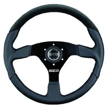 Sparco Universelles Sportlenkrad 'L505' - Schwarz Leder - Diameter 350mm