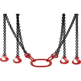 MOH Hebebühnen mit 4 Beinen, 5 T, 3 m, Hebekette aus legiertem Stahl, Nutzlast 11023 LBS mit Gabelhaken