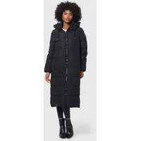 Marikoo Winterjacke "Nadeshikoo XIV", Damen, Gr. L, schwarz, Obermaterial: 100% Polyester. Innenseite: 100% Polyester. Futter: 100% Polyester. Wattierung: 100% Polyester, Jacken Winterjacke, extra langer Winter Mantel gesteppt
