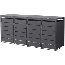 ML-Design Mülltonnenbox 260 x 80 x 120 cm anthrazit