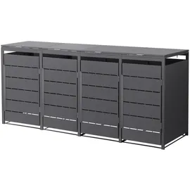 ML-Design Mülltonnenbox 260 x 80 x 120 cm anthrazit