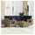 vidaXL Gartensofa-Set 7-tlg. grau Polyrattan