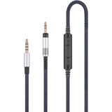 Audio-Ersatzkabel, nur kompatibel mit Audio Technica ATH-M50x, ATH-M40x, ATH-M70x Kopfhörern und Samsung Galaxy Huawei Android mit integriertem Mikrofon, Lautstärkeregler