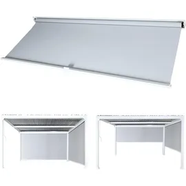 Proregal Seitenwand für Pergola 3x3,7 m 338 x 206 cm Weiß
