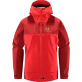 Haglöfs Front Proof Regenjacke Damen Poppy red/Corrosion XS