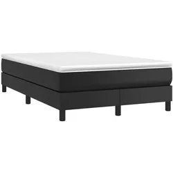 vidaXL Bettgestell Schwarz 120x200 cm Kunstleder
