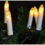 Nipach GmbH 20er LED Lichterkette Baumbeleuchtung Christbaumkerzen warmweiß Weihnachtsbaumkerzen Weihnachtsbaumlichter Weihnachtsbaumbeleuchtung W... - Grün/Weiß