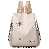 FANDARE Damen Rucksack Mädchen Umhängetasche Handtasche Frauen Schultertasche Schultasche Anti-Diebstahl Schulrucksack passen Reise Campus Schulranzen Rucksäcke Wasserdicht Polyester Khaki