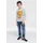 LOGOSHIRT Langarmshirt "Garfield", Jungen, Gr. 128, grau (grau, meliert), 95% Baumwolle, 5% Viskose, bedruckt, meliert, normal, Rundhals, Shirts Langarmshirt, mit lässigem Frontprint