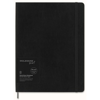 Moleskine Smart Notebook, Extra Large, Ruled, Black, Soft Cover (7.5 x 10)