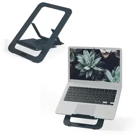 Leitz Ergo Ergonomischer Ultraflacher Höhenverstellbarer Laptopständer 6346 Bis zu 17" Grau