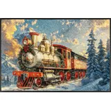 Wash+Dry Snow Express 50 x 75 cm Blau/Weiß